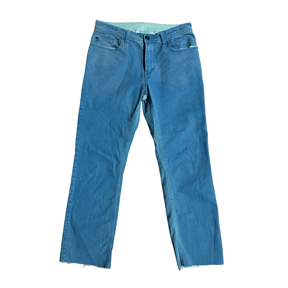 Versace Collection Trend Jeans Womens 28x25 Straight Leg Stretch Raw Hem Italy‎